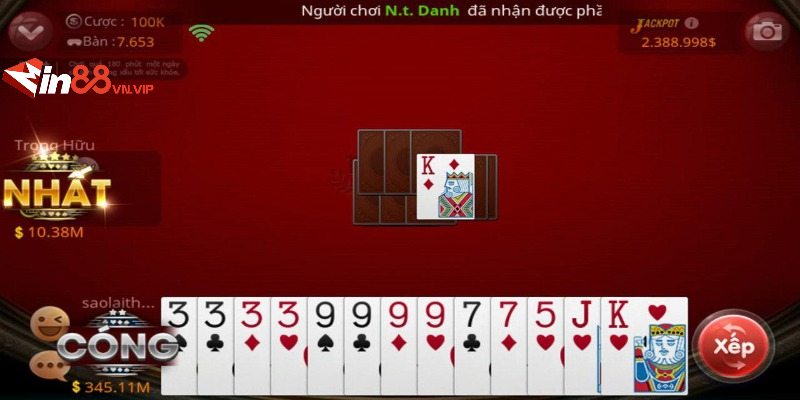 Cách chơi game bài tiến lên